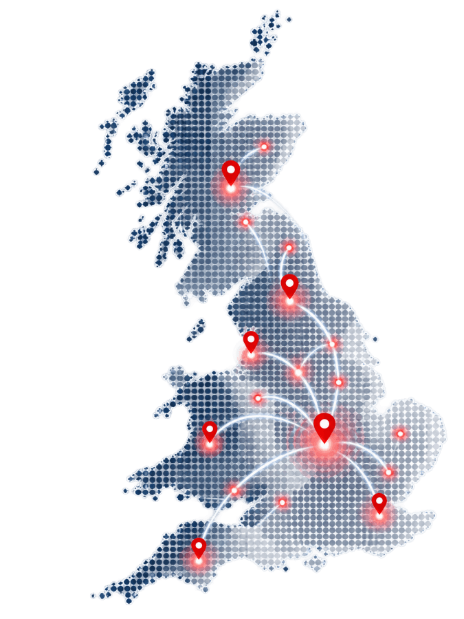 I&E Haulage transport coverage across England Scotland and Wales